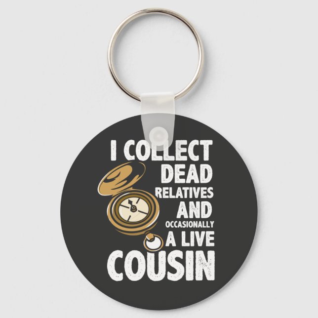 Chaveiro Eu Coleciono Funny Historiador da Genealogia dos M (Frente)