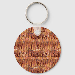 Chaveiro Eu Comi Texto Bacon com Fundo