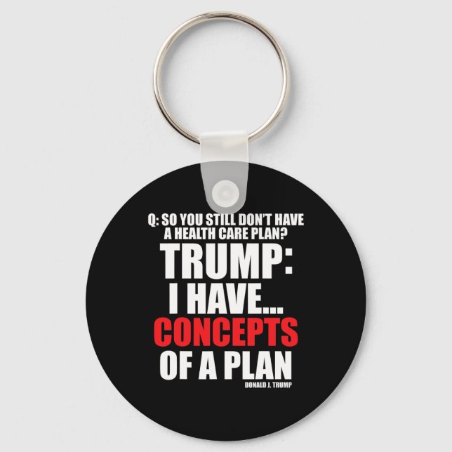 Chaveiro Eu... Conceitos Do Plano De Votação Trump 2024 (Frente)
