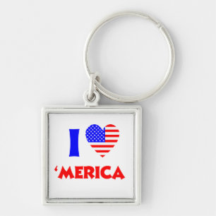 Chaveiro Eu coração a América