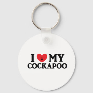 Chaveiro Eu coração a minha Cockapoo