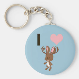 Chaveiro Eu coração Jackalope