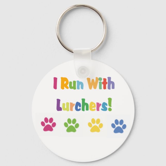 Chaveiro Eu Corro Com O Lurchers! (Frente)