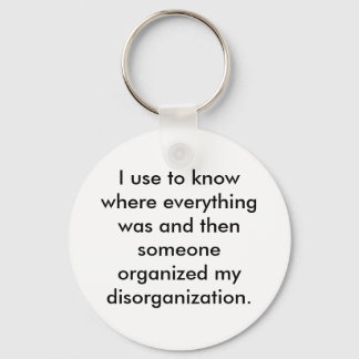 Chaveiro Eu costumava saber onde estava tudo e então