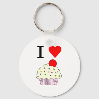 Chaveiro Eu Cupcakes do coração
