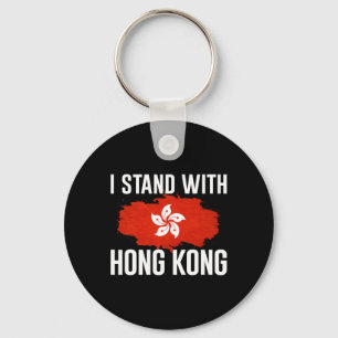 Chaveiro Eu defendo a liberdade de Hong Kong e as taxas de