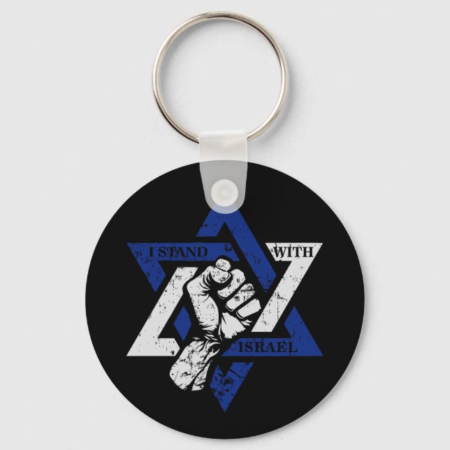 Chaveiro Eu defendo Israel (Frente)
