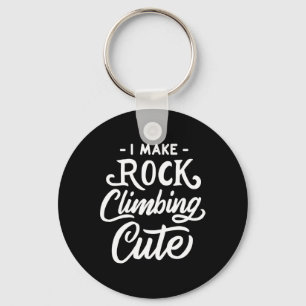 Chaveiro Eu Deixo a Escalada em Rocha Fofa Camiseta Diverti