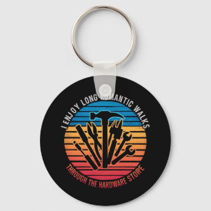 Chaveiro Eu Desfruto De Longas Caminhadas Românticas Atravé