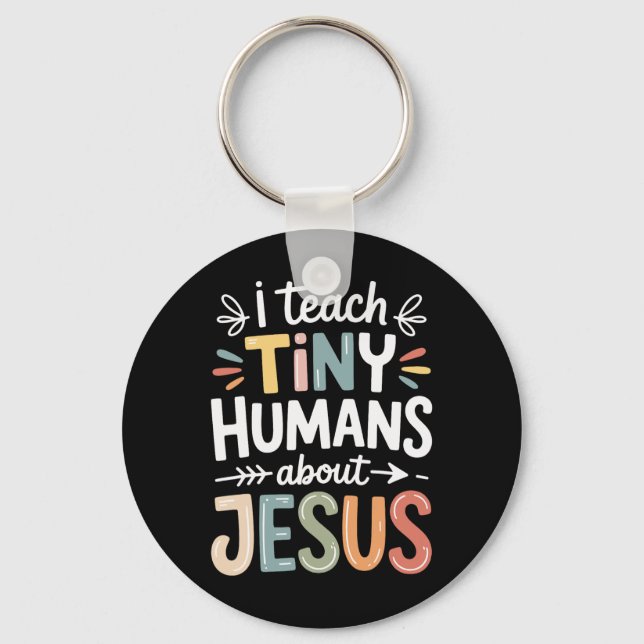 Chaveiro Eu Ensino Jesus a Humanos Pequenos _1 (Frente)