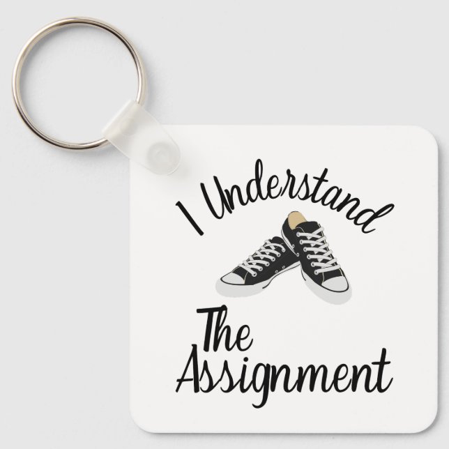 Chaveiro Eu Entendo A Atribuição Votar Presente Azul (Frente)