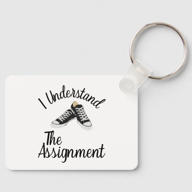 Chaveiro Eu Entendo A Atribuição Votar Presente Azul (Frente)