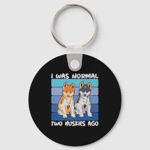 Chaveiro Eu Era Normal Há Dois Roucos Cão Shiba