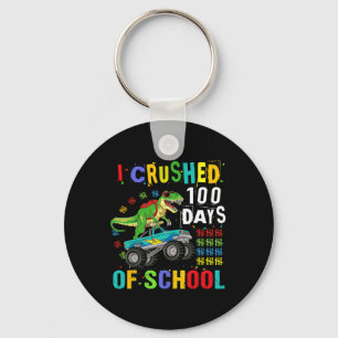 Chaveiro Eu Esmaguei 100 Dias De Escola Dinossauro Monstro
