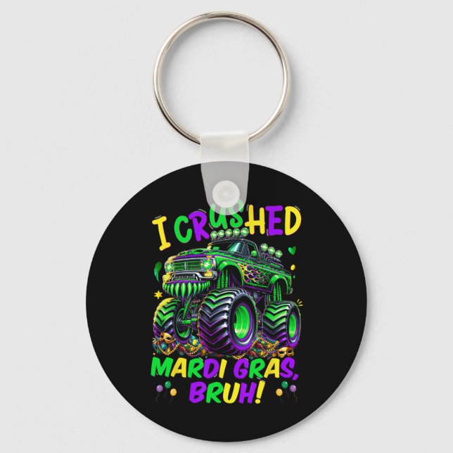 Chaveiro Eu Esmaguei o Mardi Gras Bruh Caminhão Monstro Mar (Frente)
