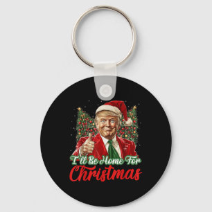 Chaveiro Eu Estarei Em Casa No Natal Xmas Trump Pajamas Hol