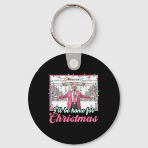 Chaveiro Eu Estarei Em Casa Para O Natal Engraçado.