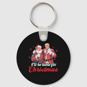 Chaveiro Eu Estarei Em Casa Para O Natal Engraçado Xmas Paj