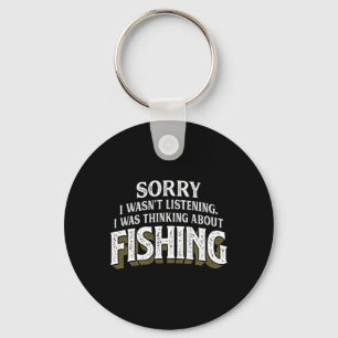 Chaveiro Eu Estava Pensando Sobre Pesca - Presente De Pesca