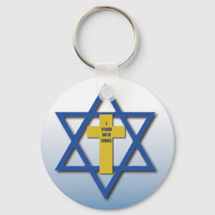 Chaveiro Eu estou com cristão de Israel e judaico