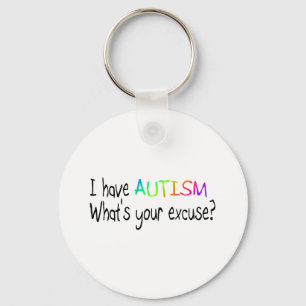 Chaveiro Eu estou com o autismo o que é sua desculpa