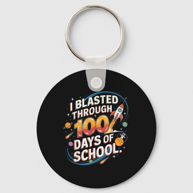 Chaveiro Eu Explodi Por 100 Dias De Escola 100º Dia (Frente)