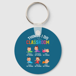 Chaveiro Eu Faço Coisas Sala de Aula Creche Professor Infan