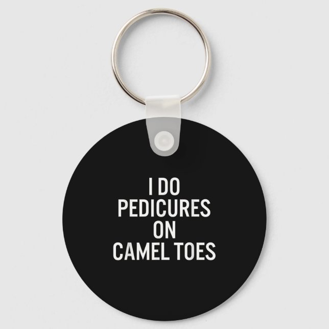 Chaveiro Eu faço pedis em dedos de camelo (Frente)