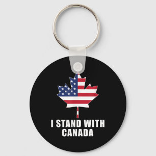 Chaveiro Eu fico com o Canadá, América do Canadá, Canadá, b