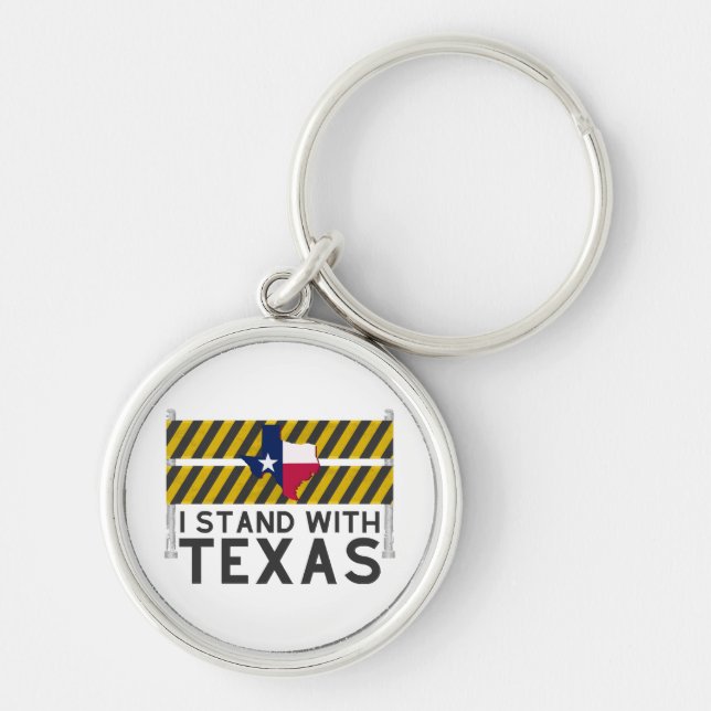 Chaveiro Eu Fico Com O Texas (Frente)