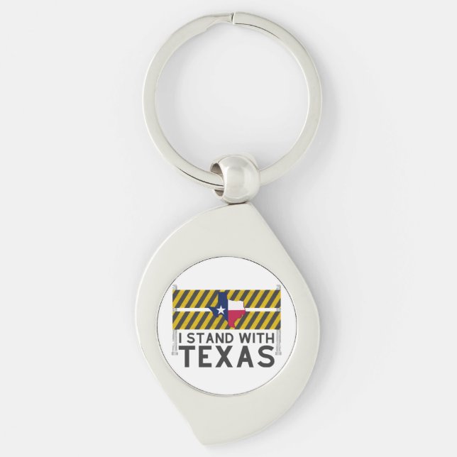 Chaveiro Eu Fico Com O Texas (Frente)