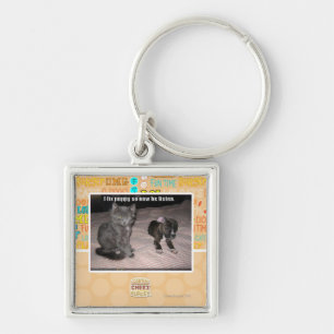 Chaveiro Eu fixo o filhote de cachorro