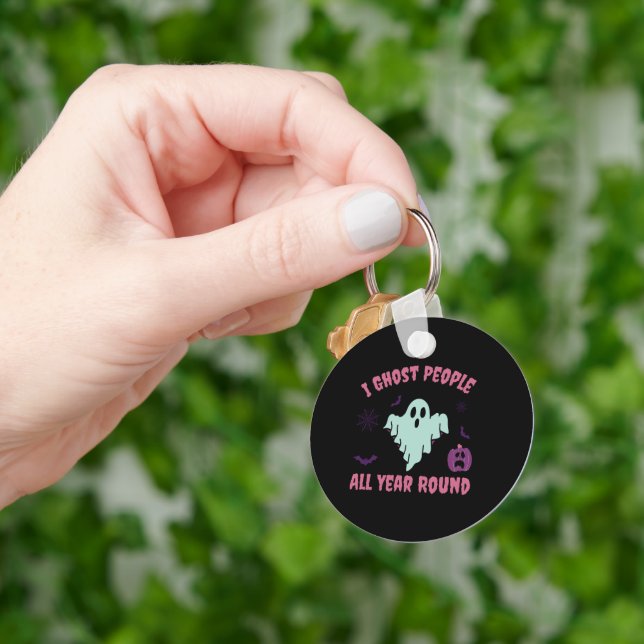 Chaveiro Eu Ghost Pessoas O Ano Todo No Halloween (Mão)