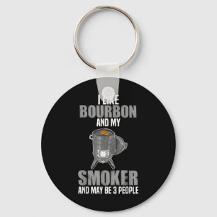 Chaveiro Eu Gosto De Burbon Smoker Engraçado Churrasco Barb