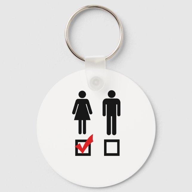 Chaveiro Eu gosto de garotas (Frente)