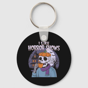 Chaveiro Eu Gosto De Horror Mostra Design Gráfico Estranho