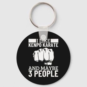Chaveiro Eu Gosto de Kenpo Karate E Talvez 3 Pessoas Engraç