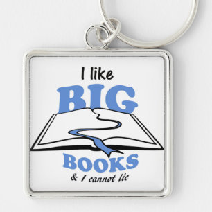 Chaveiro Eu gosto de livros grandes