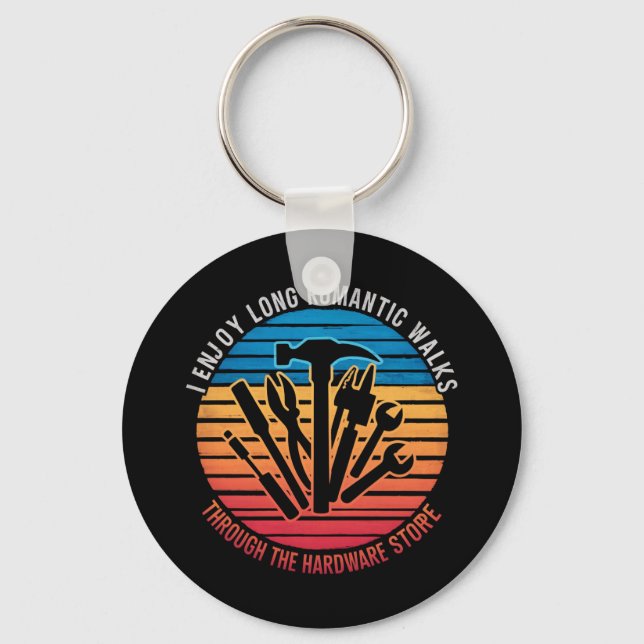 Chaveiro Eu Gosto de Longos Passeios Românticos Pelo Hardwa (Frente)
