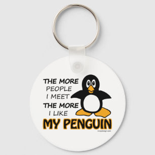 Chaveiro Eu gosto de meu pinguim mais