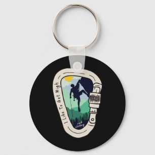 Chaveiro Eu Gosto de Ter Carabiner de Alta Escalada de Roch