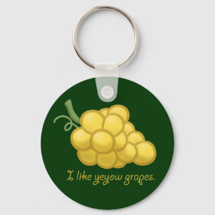 Chaveiro "Eu gosto de uvas de Yeyow "