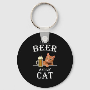 Chaveiro Eu Gosto do Meu Gato E Cerveja Gatos Cerveja Citaç