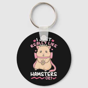 Chaveiro Eu Gosto Muito De Hamsters