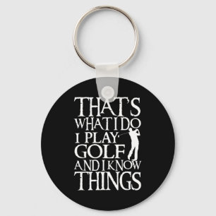 Chaveiro Eu jogo golfe Camiseta engraçada de golfe Uni-adul
