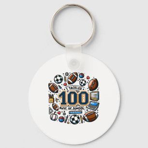 Chaveiro Eu Marquei 100 Dias De Escola Futebol Soccer Menin