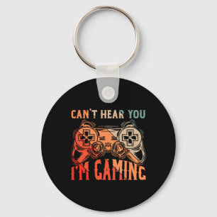 Chaveiro Eu não consigo ouvi-lo Estou jogando camisa Engraç