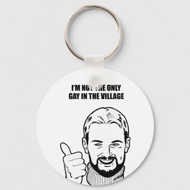 Chaveiro Eu não sou o único gay na vila (Frente)