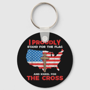 Chaveiro Eu Orgulho-Me Por Bandeira E Kneel Para O Cro