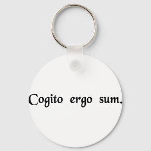 Chaveiro Eu penso, conseqüentemente mim Am.